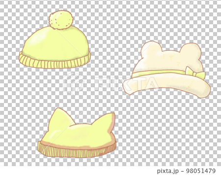 hat set yellow hat set yellow 98051479