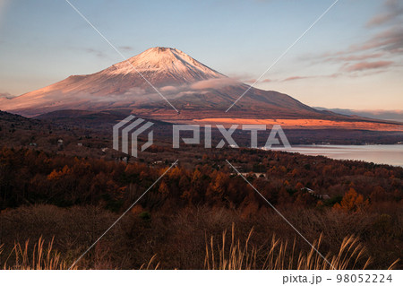 【山梨県･富士山】山中湖パノラマ台からの眺望 11月 98052224