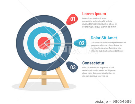 Target with Three Arrows 98054689