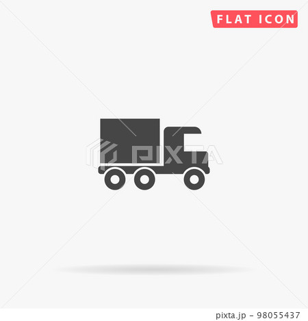 Truck flat vector icon Truck flat vector icon 98055437