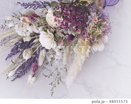 ドライフラワー(紫・白) ドライフラワー(紫・白) 98055573