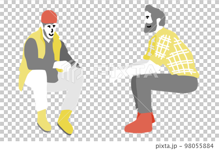 Sitting person set Fall/Winter 98055884