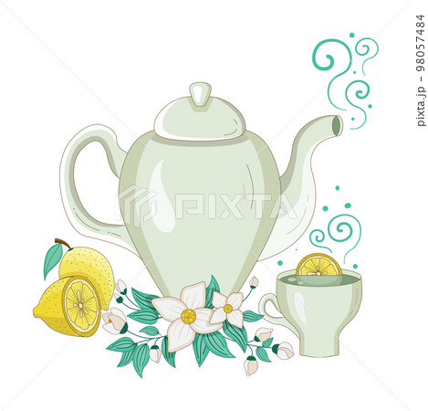 Jasmine Organic Tea Kettle with Sliced Lemon 98057484