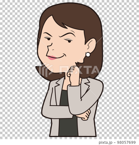 ドヤ顔の女性ビジネスマン ドヤ顔の女性ビジネスマン 98057699