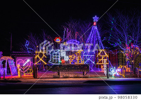 入来麓郵便局前のイルミネーション（2023年卯年Ver.） 98058330