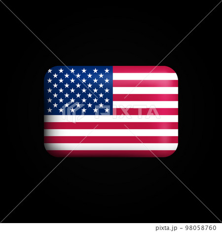 United States Flag 3D Icon. National Flag of USA United States Flag 3D Icon. National Flag of USA 98058760