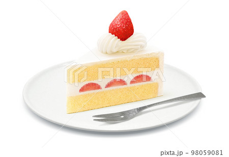 Ichigo-Cake　2025イラスト集　手描き　イラスト いちごケーキ食べたい😋 #スイーツ #いちごケーキ #aiイラスト