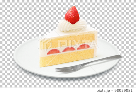 Ichigo-Cake　2025イラスト集　手描き　イラスト いちごケーキ食べたい😋 #スイーツ #いちごケーキ #aiイラスト