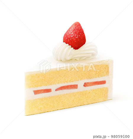 ショートケーキ いちご ケーキ イラスト リアル ショートケーキ いちご ケーキ イラスト リアル 98059100