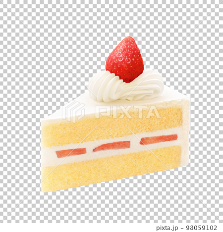 いちごのショートケーキのイラスト リアル  98059102
