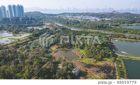 6 Jan 2023 the landscape of Fung Lok Wai Fish Pond 6 Jan 2023 the landscape of Fung Lok Wai Fish Pond 98059779