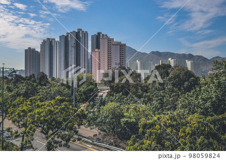 the landscape of Tuen Mun residential area 6 Jan 2023 the landscape of Tuen Mun residential area 6 Jan 2023 98059824