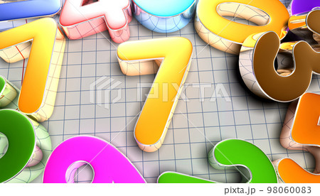 Number 7 3D. 98060083