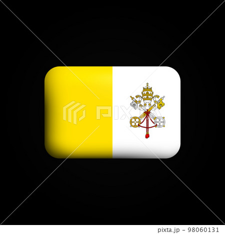 Vatican City Flag 3D Icon. National Flag of Vatican City 98060131