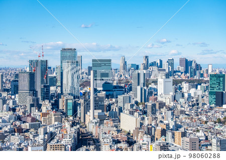 東京都恵比寿からの東京の街並み 98060288