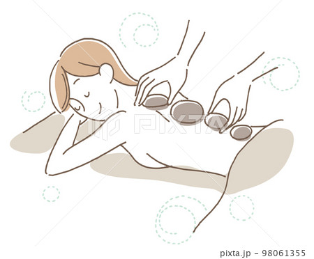 ホットストーン　施術　リラクゼーション 98061355