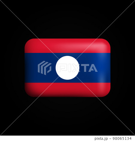 LaosFlag 3D Icon. National Flag of Laos LaosFlag 3D Icon. National Flag of Laos 98065134
