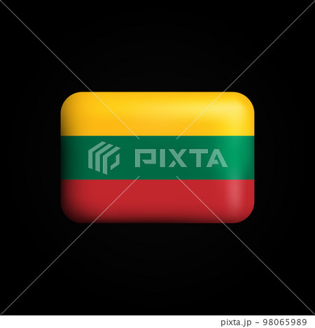 Lithuania Flag 3D Icon. National Flag of Lithuania Lithuania Flag 3D Icon. National Flag of Lithuania 98065989
