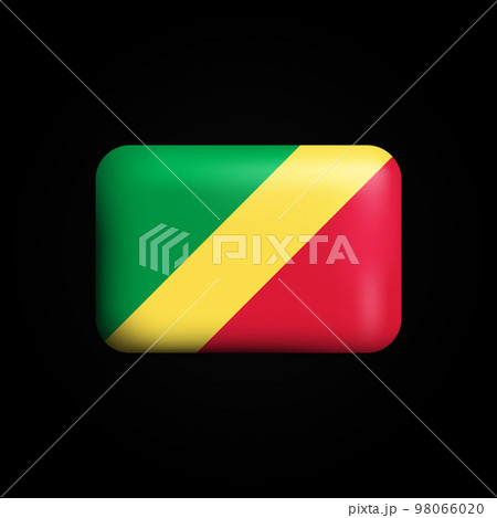 The Republic Of The Congo Flag 3D Icon....のイラスト素材 [98066020] - PIXTA