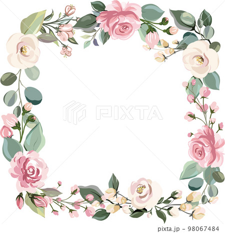 バラの絵 フレーム付き eb8158d219c8718e9aa08c77f7a888