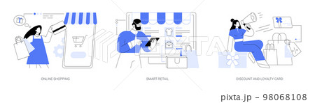 E-commerce platform abstract concept vector illustrations. 98068108