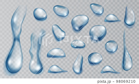 Translucent water drops Translucent water drops 98069210