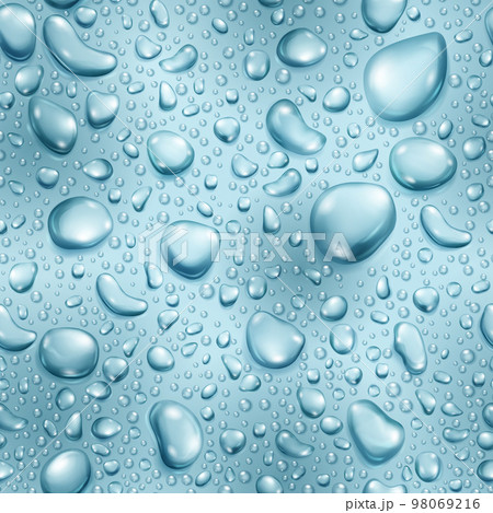 Seamless pattern of water drops Seamless pattern of water drops 98069216