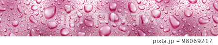 Banner of water drops 98069217