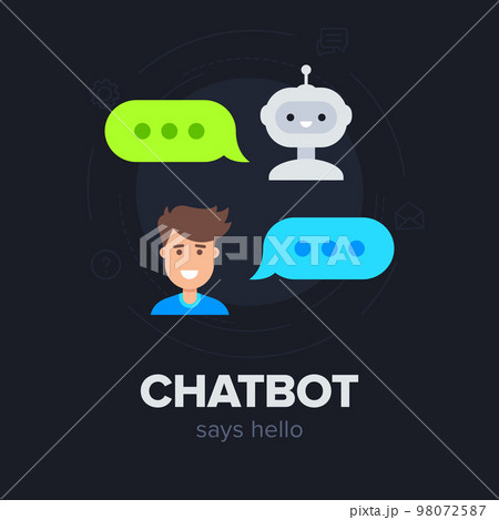 Chatbot vector illustration concept 98072587