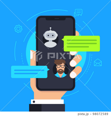 Chatbot vector illustration concept 98072589