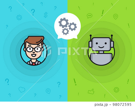 Chatbot vector illustration concept 98072595