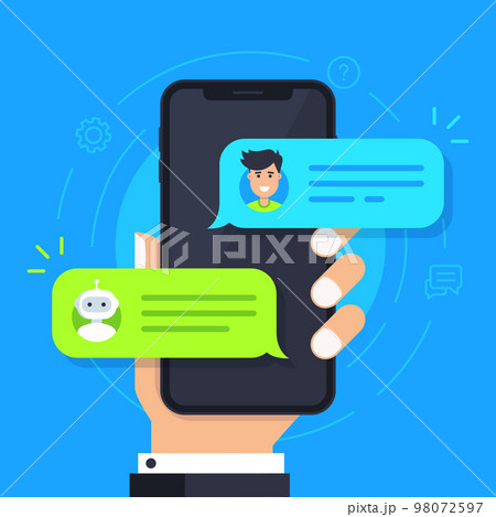 Chatbot vector illustration concept 98072597