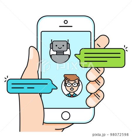 Chatbot vector illustration concept 98072598
