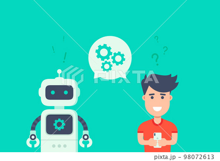 Chatbot vector illustration concept 98072613