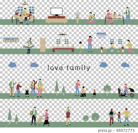 家庭日常生活無縫背景 98072773