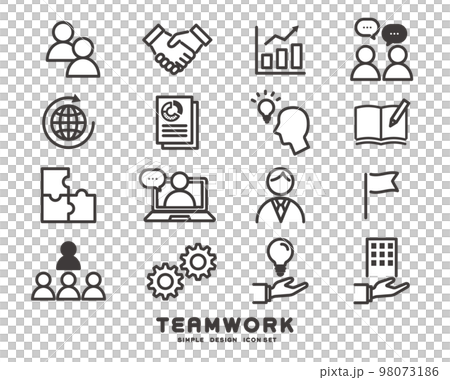 Vector illustration material related to teamwork / business / friends / connection Vector illustration material related to teamwork / business / friends / connection 98073186