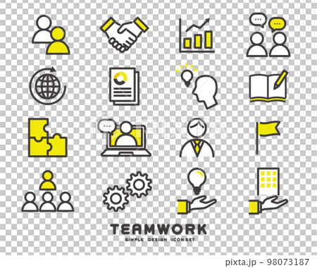 Vector illustration material related to teamwork / business / friends / connection Vector illustration material related to teamwork / business / friends / connection 98073187