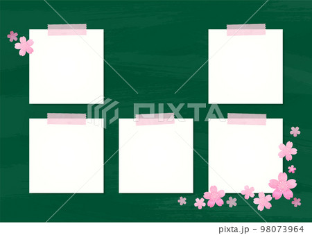 黒板とサクラ メッセージ 黒板とサクラ メッセージ 98073964