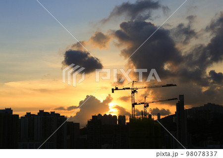 under construction building, the  development after recession 8 July 2012 98078337