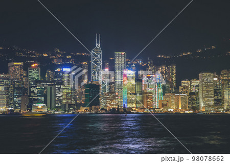 Hong Kong night view along Victoria Harbour 10 Nov 2012 Hong Kong night view along Victoria Harbour 10 Nov 2012 98078662
