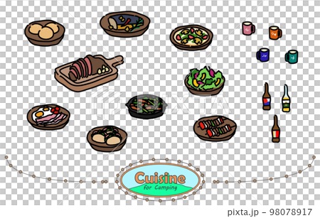 キャンプ飯セット 98078917