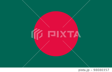 バングラデシュ国旗 バングラデシュ国旗 98080357