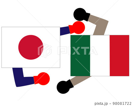 日本とイタリアとの外交の状態を表している。 98081722