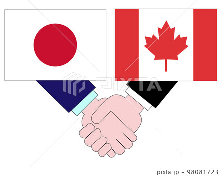 日本とカナダとの外交の状態を表している。 98081723