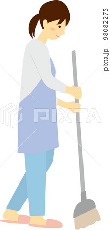 掃除をする人 掃除をする人 98082275