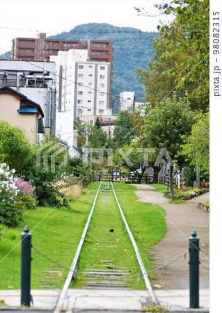 小樽の風景 旧国鉄手宮線跡 小樽の風景 旧国鉄手宮線跡 98082315
