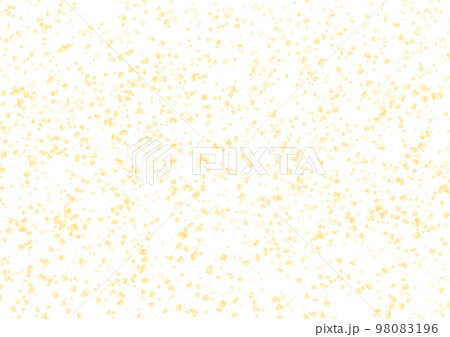 金の紙吹雪キラキラ素材　白背景透過　PNG　A4横型 98083196