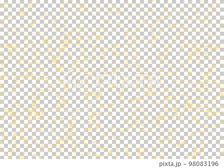 金の紙吹雪キラキラ素材　白背景透過　PNG　A4横型 98083196