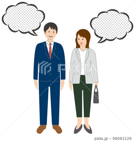人物 吹き出し 人物 吹き出し 98083226