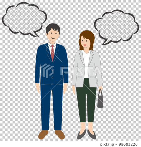 人物 吹き出し 人物 吹き出し 98083226